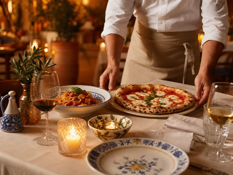 Servicio de mesa en Pizzería Ristorante Capri